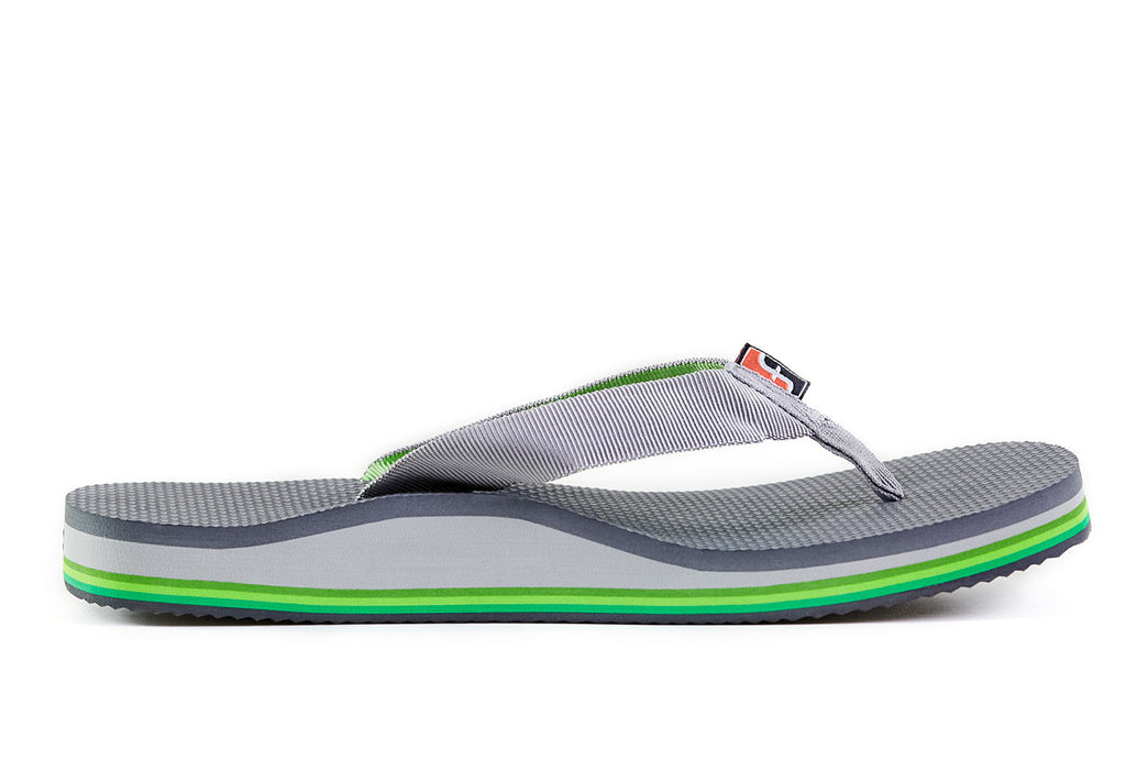 Pinstripe Green to Grey