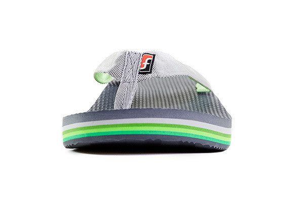 Pinstripe Green to Grey